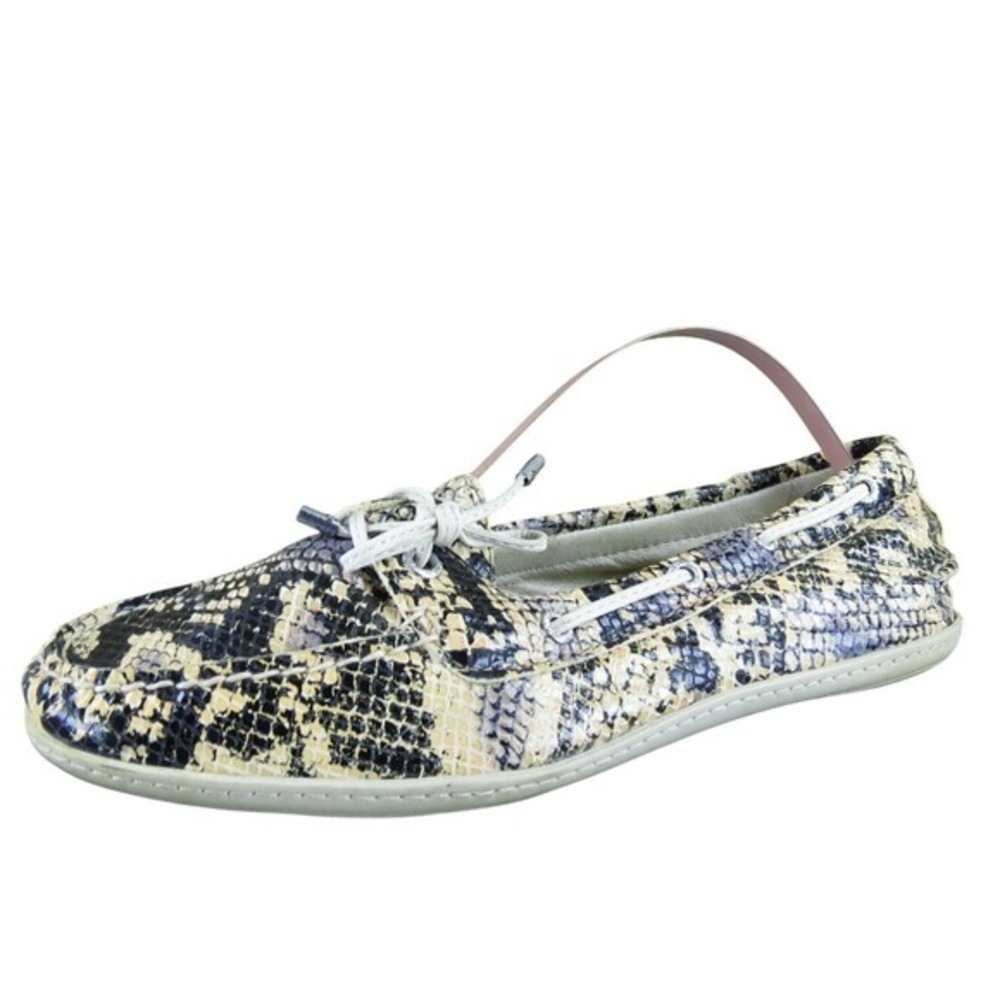 Sperry Comfort Boat Shoes‎ Women's Size 7.5M Snake Print Slip-On